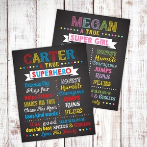Ein wahrer Superheld, Jungen-Mädchen-Raumdekor, Superhelden-Regeln, Superhelden-Raumdekor, Superhelden-Wandkunst, personalisiertes Superhelden-Schild, Wonder Girl
