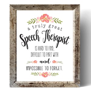 Cadeau orthophoniste, orthophoniste imprimable, cadeau de Noël SLP, orthophoniste je vous remercie, SLP cadeau imprimable