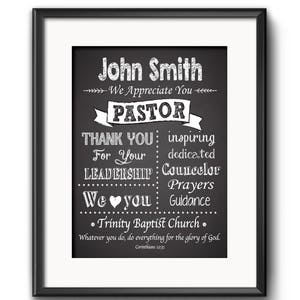 Pastor Gift Pastor Appreciation Wall Decor Minister Gift Personalized Pastor Gift Religious Art Christian Wall Decor Pastor Gift Spanish