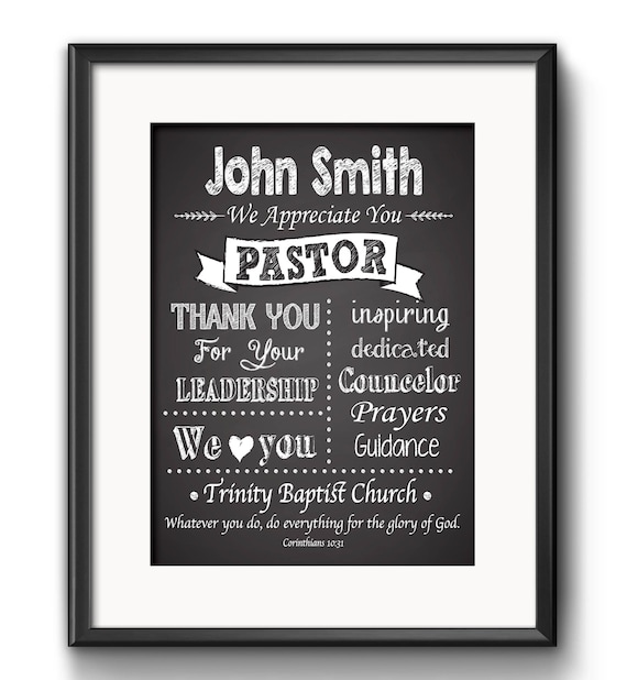 Pastor Gift Pastor Appreciation Wall Decor Minister Gift Personalized Pastor Gift Religious Art Christian Wall Decor Pastor Gift Spanish