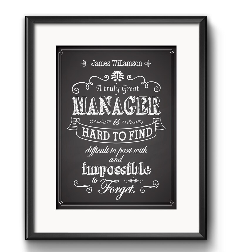 A Great Manager is Hard to Find Printable Boss Gift Boss Gift Etsy