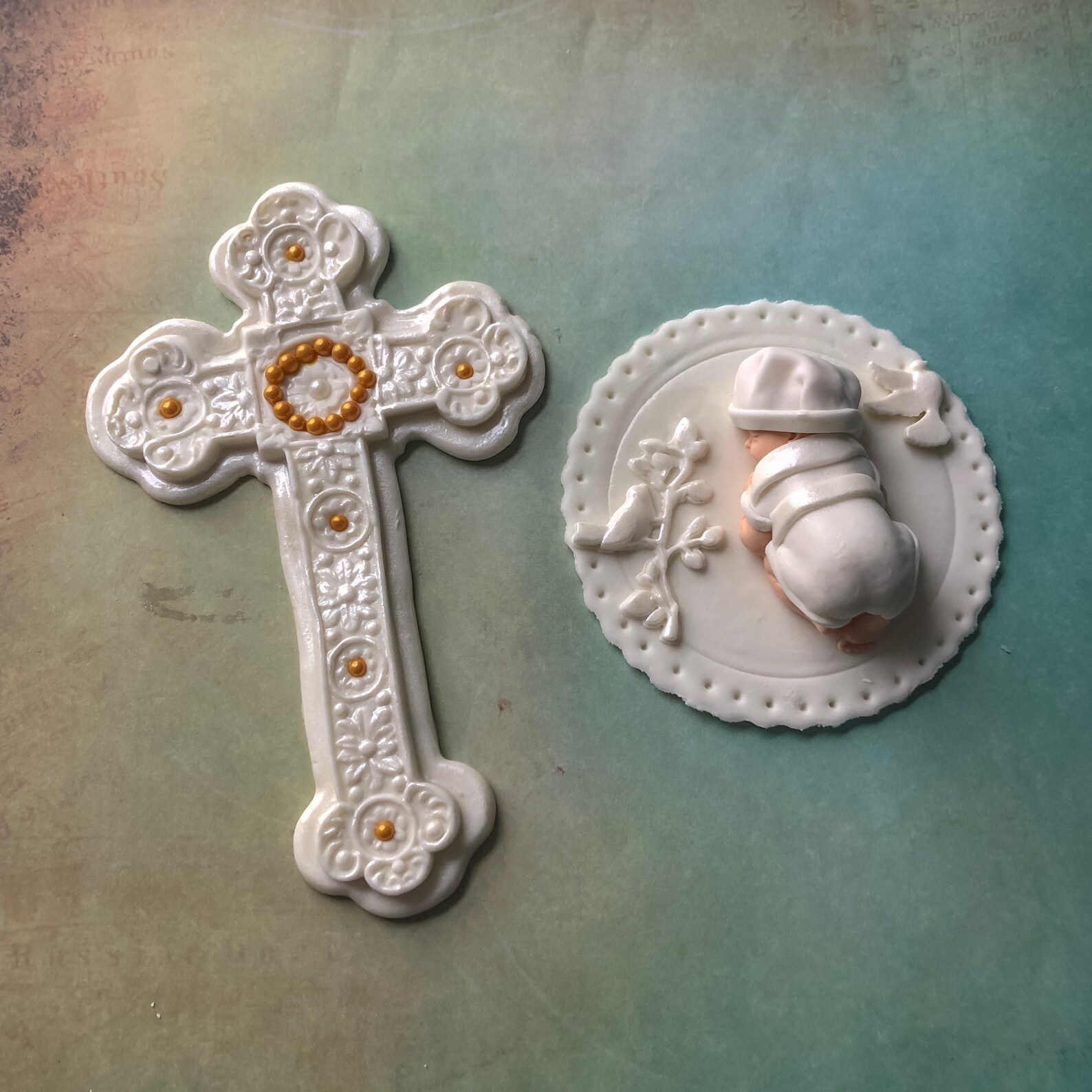 CHRISTENING CAKE TOPPER Etsy