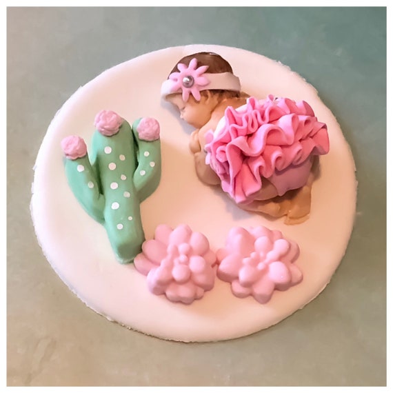CACTUS CAKE TOPPER, Cactus baby shower, Cactus nursery decorations