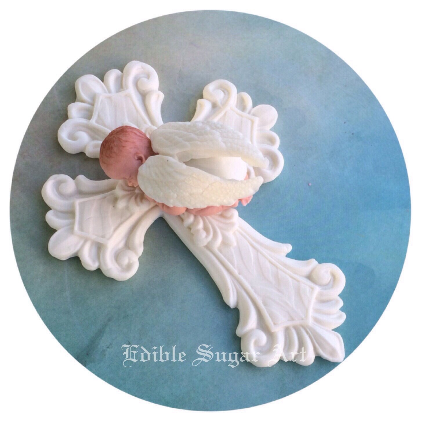 BAPTISM CAKE TOPPER Christening Baby Boy Etsy