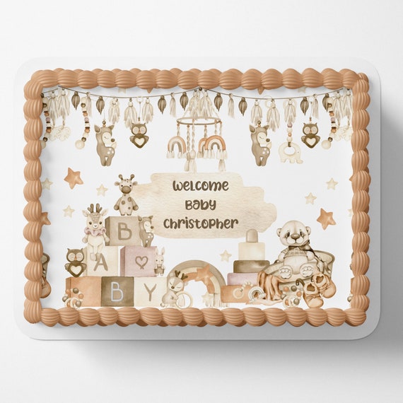 VINTAGE TOY BABY Shower Cake Topper Vintage Baby shower Decorations