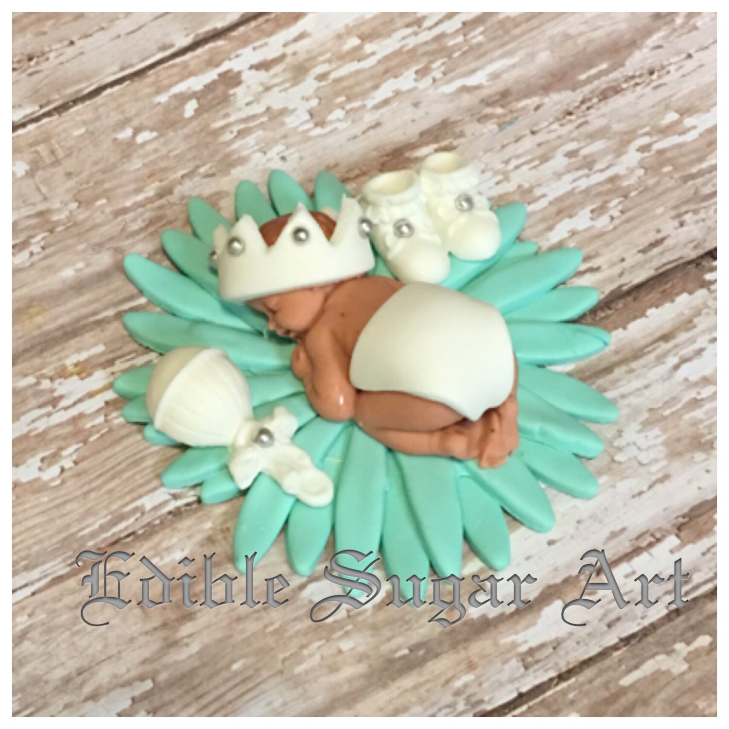 BAPTISM CAKE TOPPER Boy Etsy
