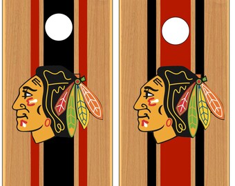 Black Hawks Cornhole Game