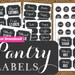 instant download pantry chalkboard labels printable pantry etsy
