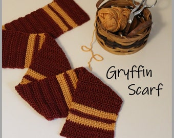 Gryffin Scarf Crochet Pattern ... Instant Download