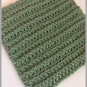 Simple Stripes Washcloth Crochet Pattern ... Instant Download image 2