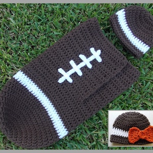 Baby Football Hat & Cocoon Crochet Pattern ... Instant Download