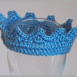 Precious Prince Crown Crochet Pattern, Newborn, 3-6 months ... Instant Download