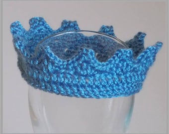 Precious Prince Crown Crochet Pattern, Newborn, 3-6 months ... Instant Download