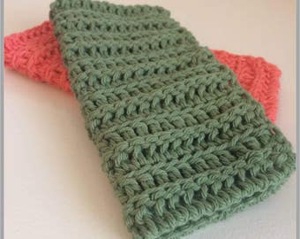 Simple Stripes Washcloth Crochet Pattern ... Instant Download