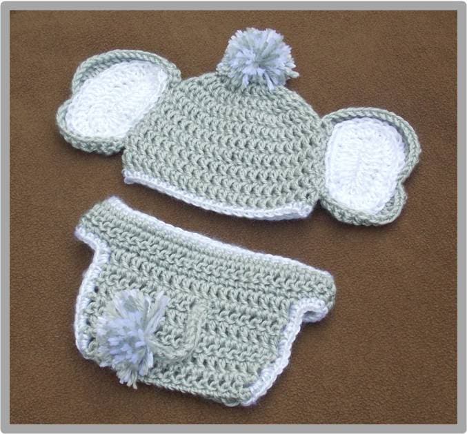 crochet elephant hat