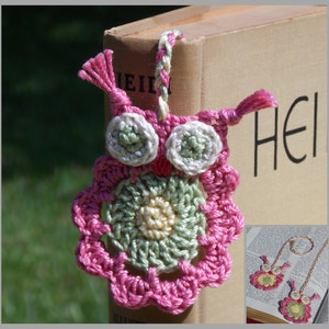 Scalloped Owl Bookmark Crochet Pattern ... Instant Download