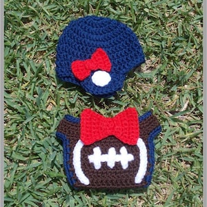 Baby Football Helmet and Diaper Cover Pattern - Girl ... Instant Download