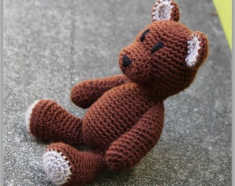 Little Teddy ... Teddy Bear Crochet Pattern ... Instant Download