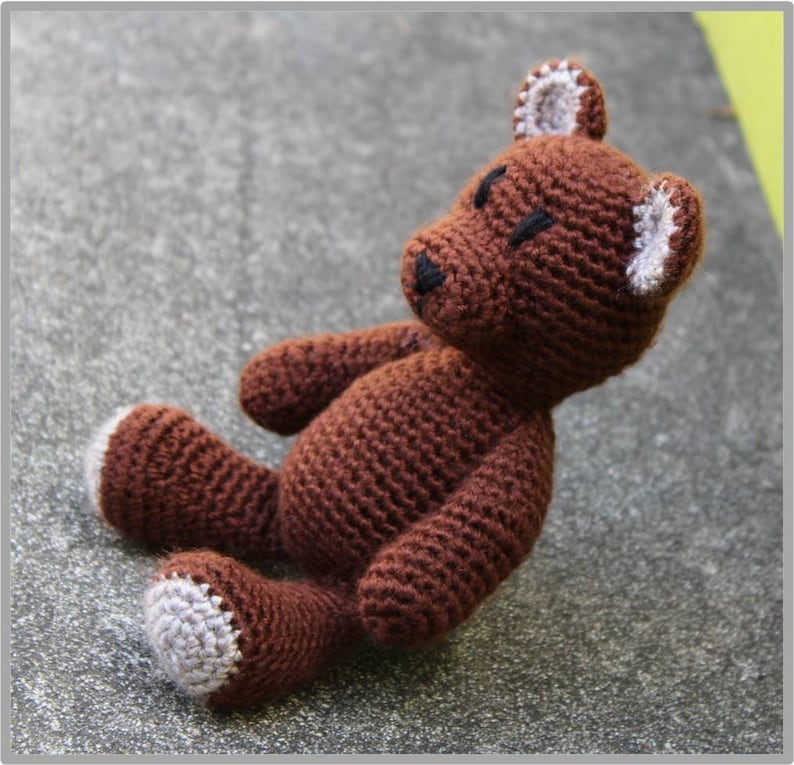 Little Teddy ... Teddy Bear Crochet Pattern ... Instant Download image 1