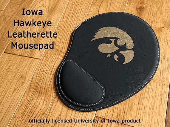 Iowa Hawkeyes Mouse Pad with Wrist Rest