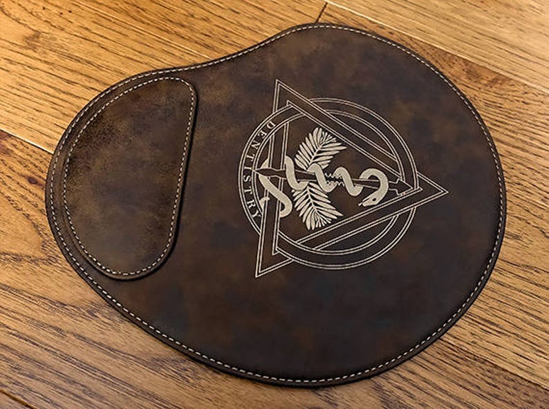 Dentist Brown Leatherette Mouse Pad