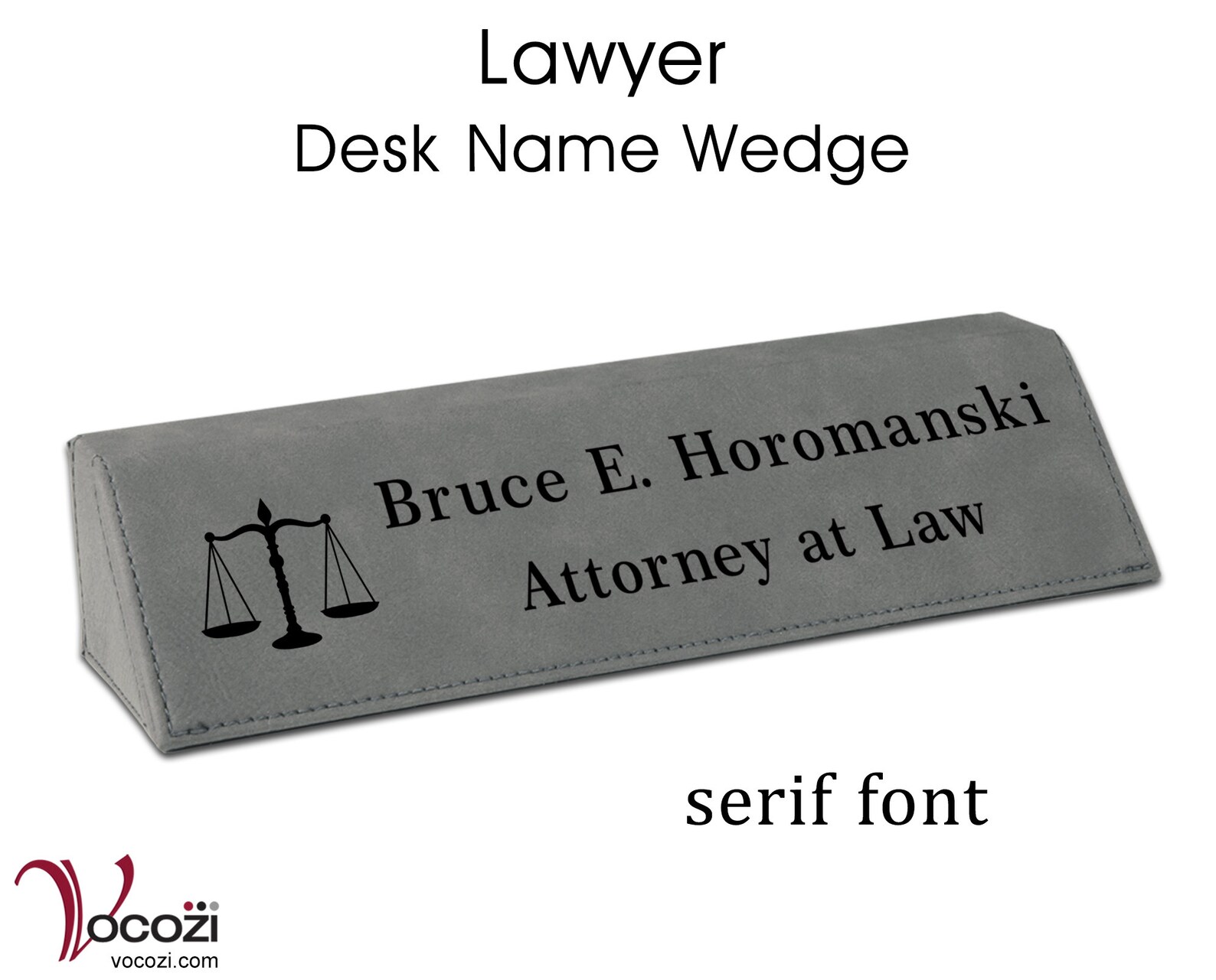 Lawyer Attorney Personalized Desk Name Plate Leatherette Desk Etsy