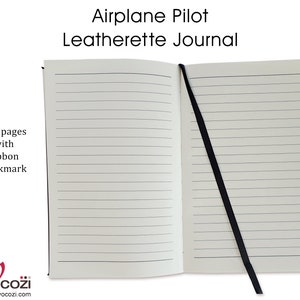 Airplane Pilot Personalized Leatherette Journal image 9