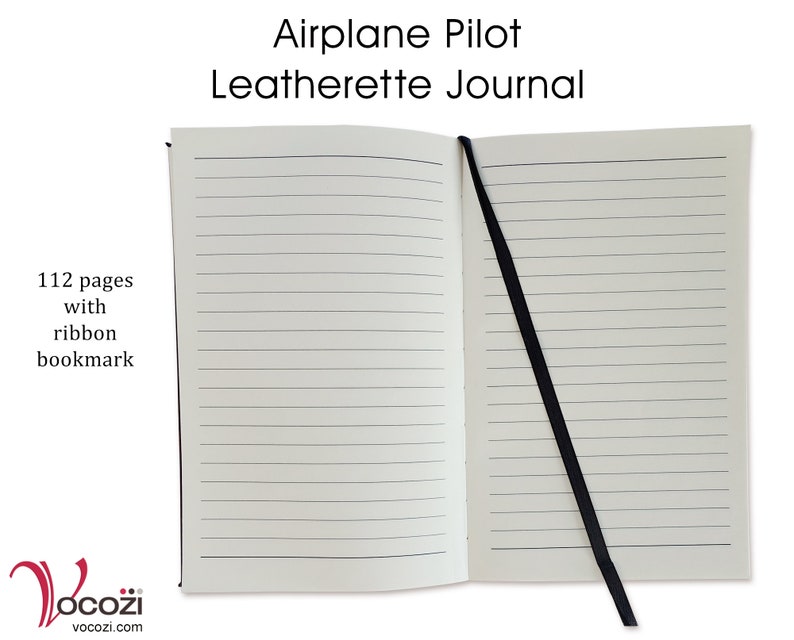 Airplane Pilot Personalized Leatherette Journal image 9