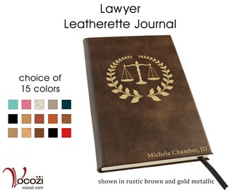 Lawyer Personalized Leatherette Journal Attorney Gift