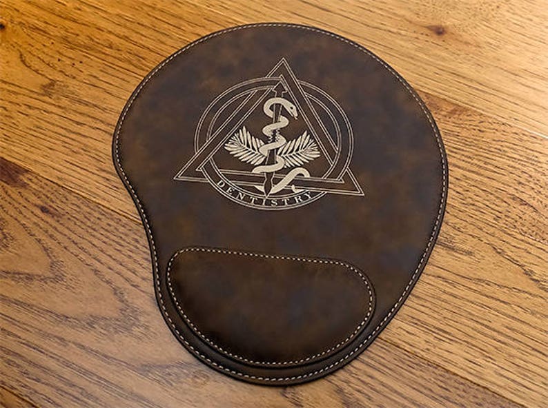 Dentist Brown Leatherette Mouse Pad