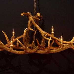Legend Elk Antler Chandelier  &quot;Table style&quot; 44X22&quot;