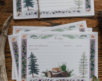 Huckleberry Pie recipe cards