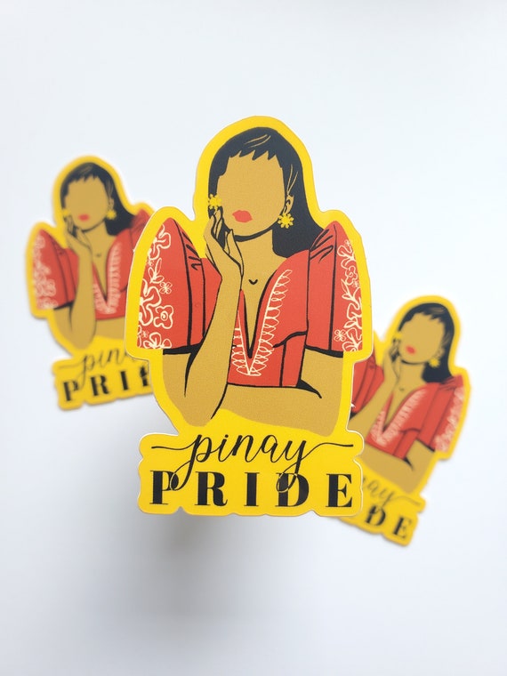 Pinay Pride Sticker: Waterproof Filipina Vinyl Decal