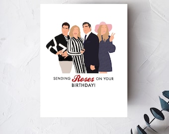 Geburtstagskarte „You’re Simply The Best“ — Inspiriert Von Schitt’s Creek, Mit Rotem Umschlag