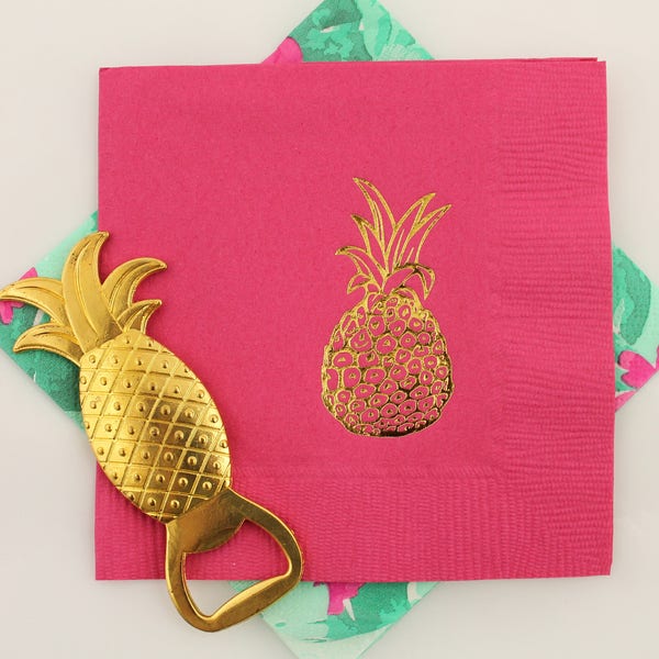 Pineapple Napkins Etsy