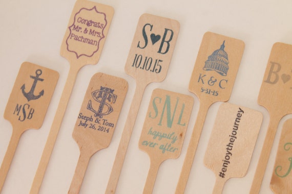 CUSTOM Wooden Drink Stirrers Great for Coffee Bars and Weddings Il_570xn