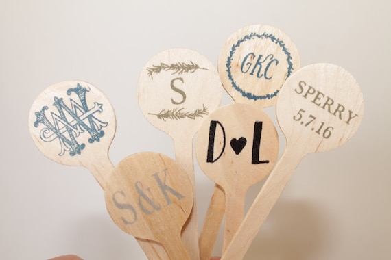 CUSTOM Drink Stirrers Great for Coffee Bars and Weddings Il_570xn