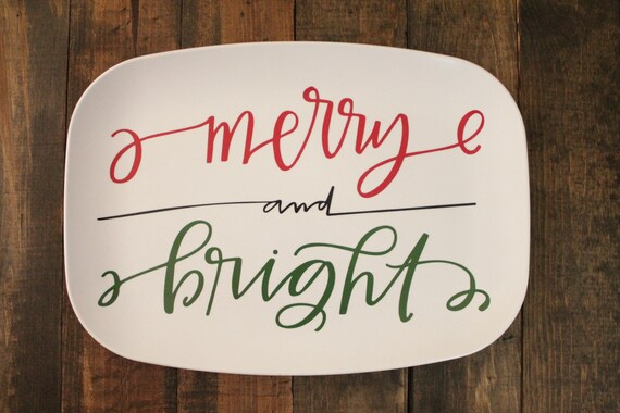Merry and Bright Melamine Platter Il_570xn