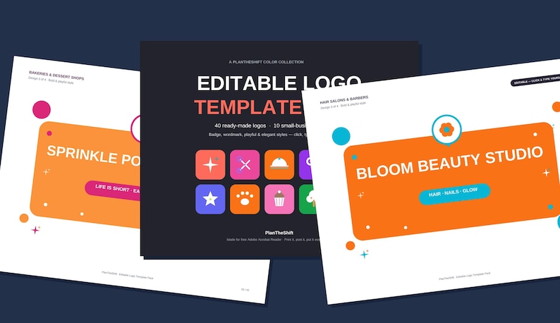Developing Logo Template Editable Logo Template Pack | 40 Logo Designs for Small Business ...
