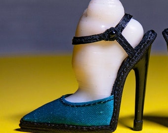 Shoes for PashaPasha New York (black strap, blue)