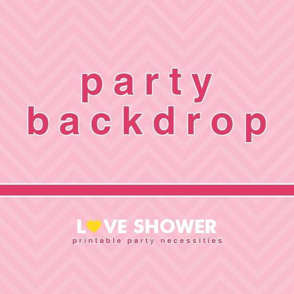 Personalized Party Backdrop Printable Custom Theme | Etsy