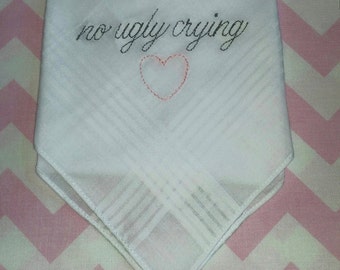 6 pack of Wedding Handkerchiefs