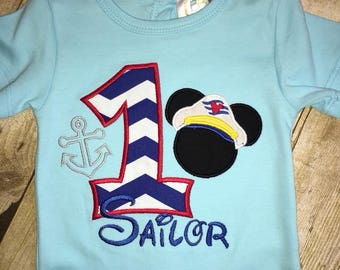 Sailor Mickey Birthday Bodysuit