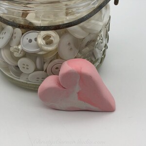 Valentine Chunky Heart, polymer clay