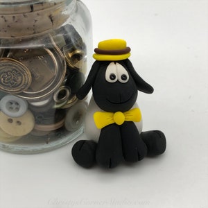 Clay Sheep Hand Sculpted