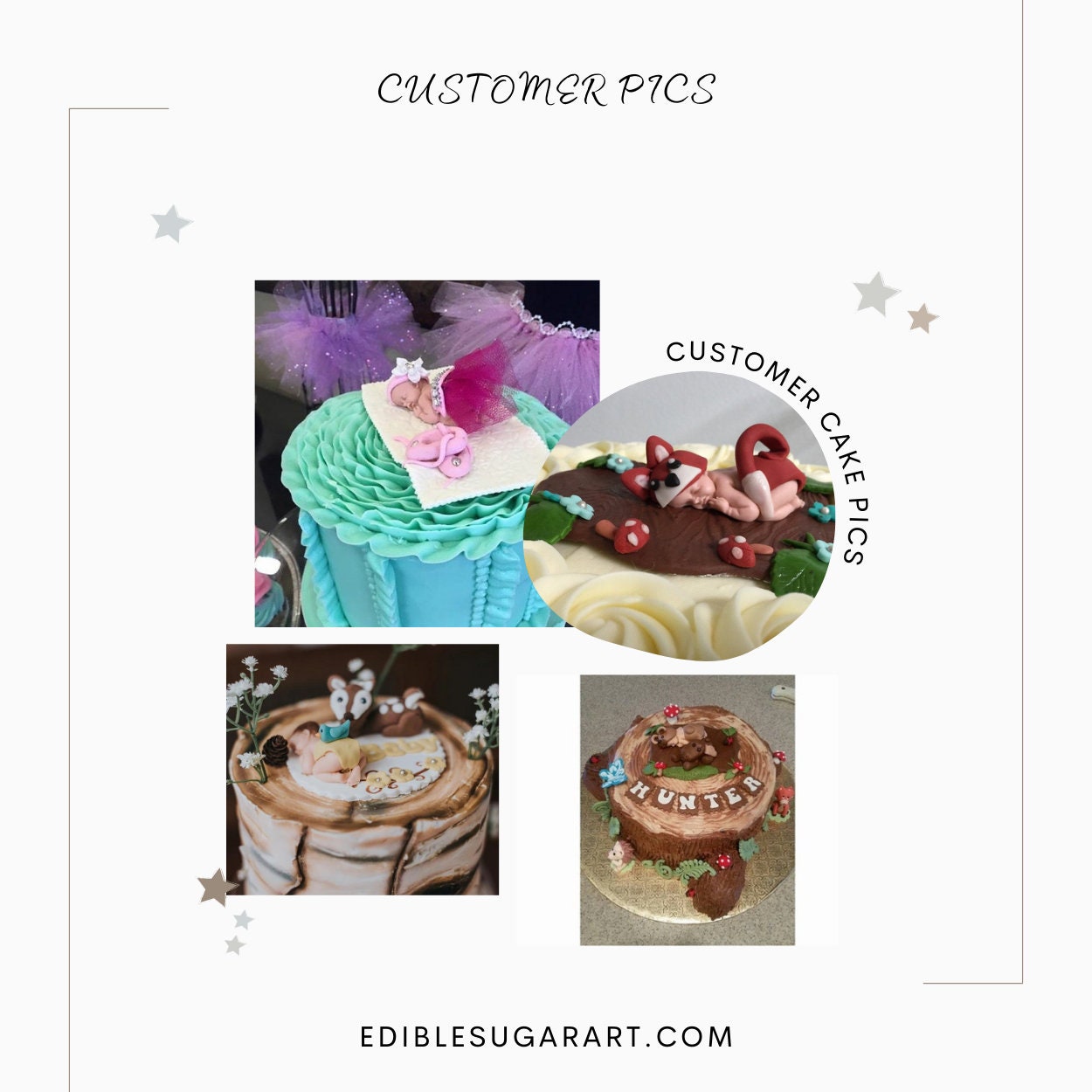 BAPTISM CAKE TOPPER Girl - Etsy