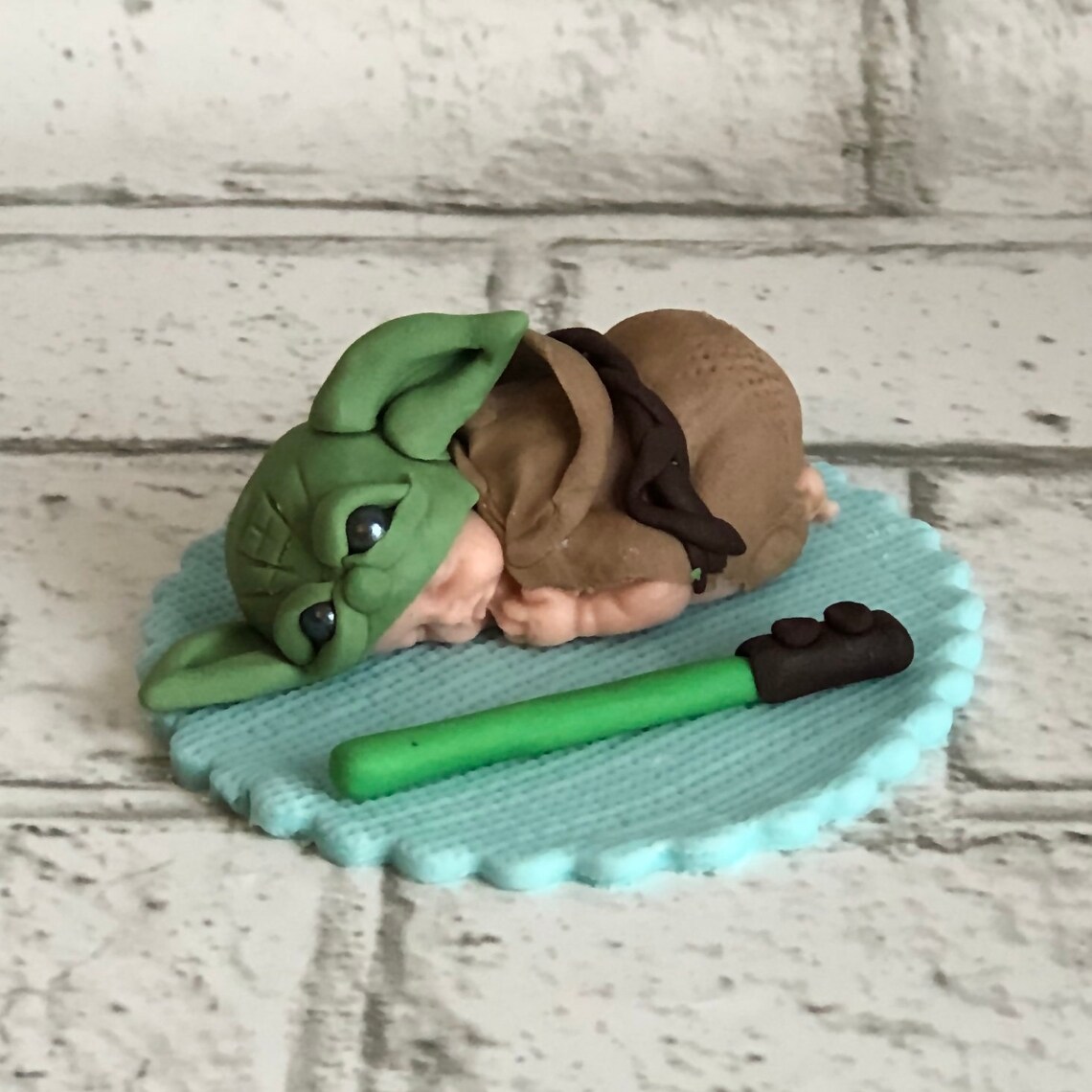BABY YODA CAKE Topper baby Yoda baby shower Star Wars baby Etsy