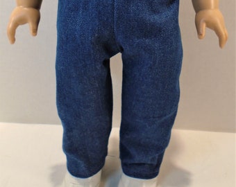 18 Inch Doll Clothes - Boys or Girls Denim Blue Jeans handmade by Jane Ellen to fit 18 inch dolls