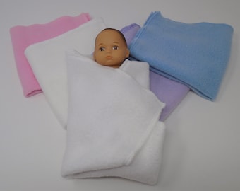 8 Inch Doll Clothes - Polar Fleece Blanket handmade by Jane Ellen to fit 8 inch dolls