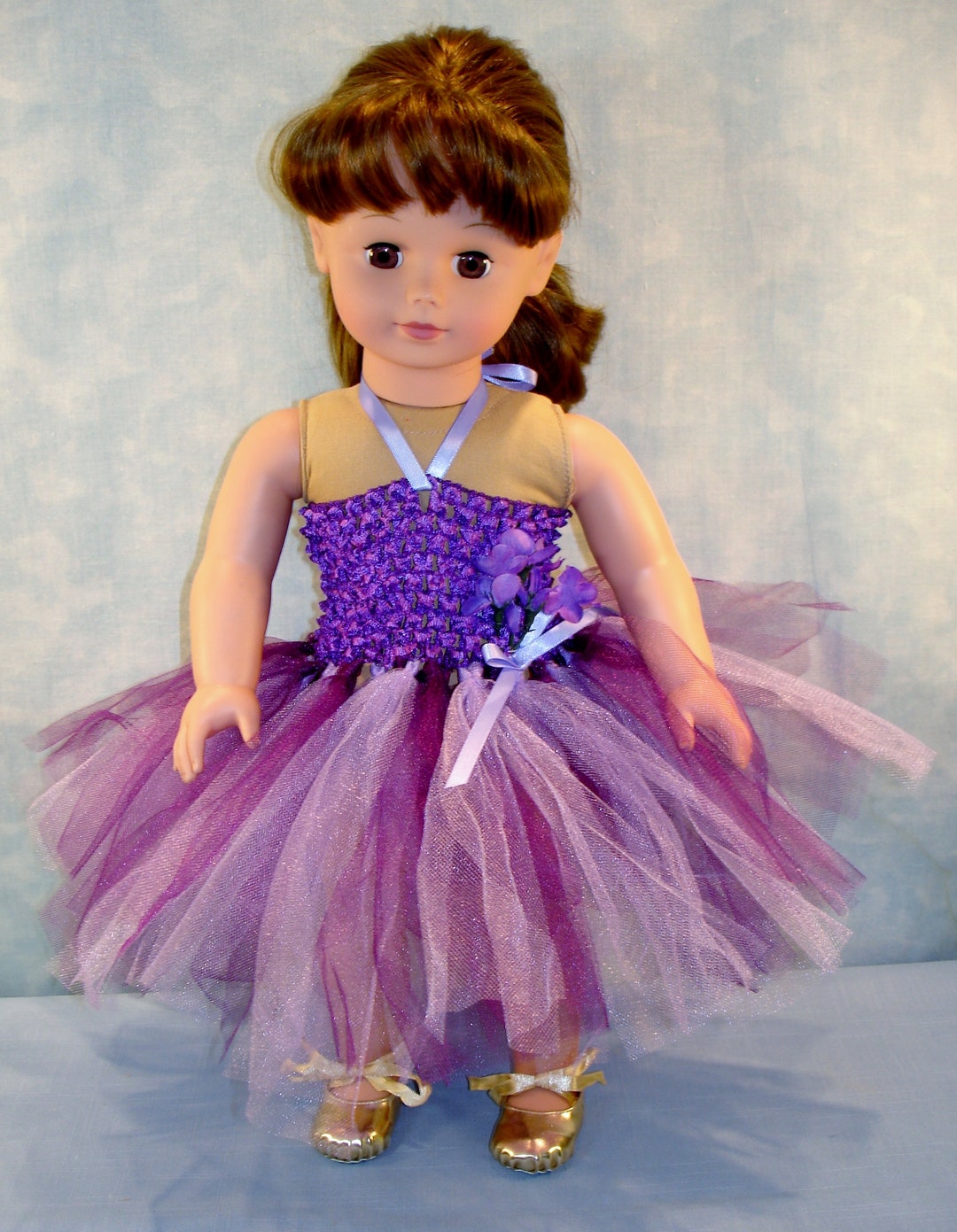 18 Inch Doll Clothes Purple and Grape Headband Tutu With - Etsy
